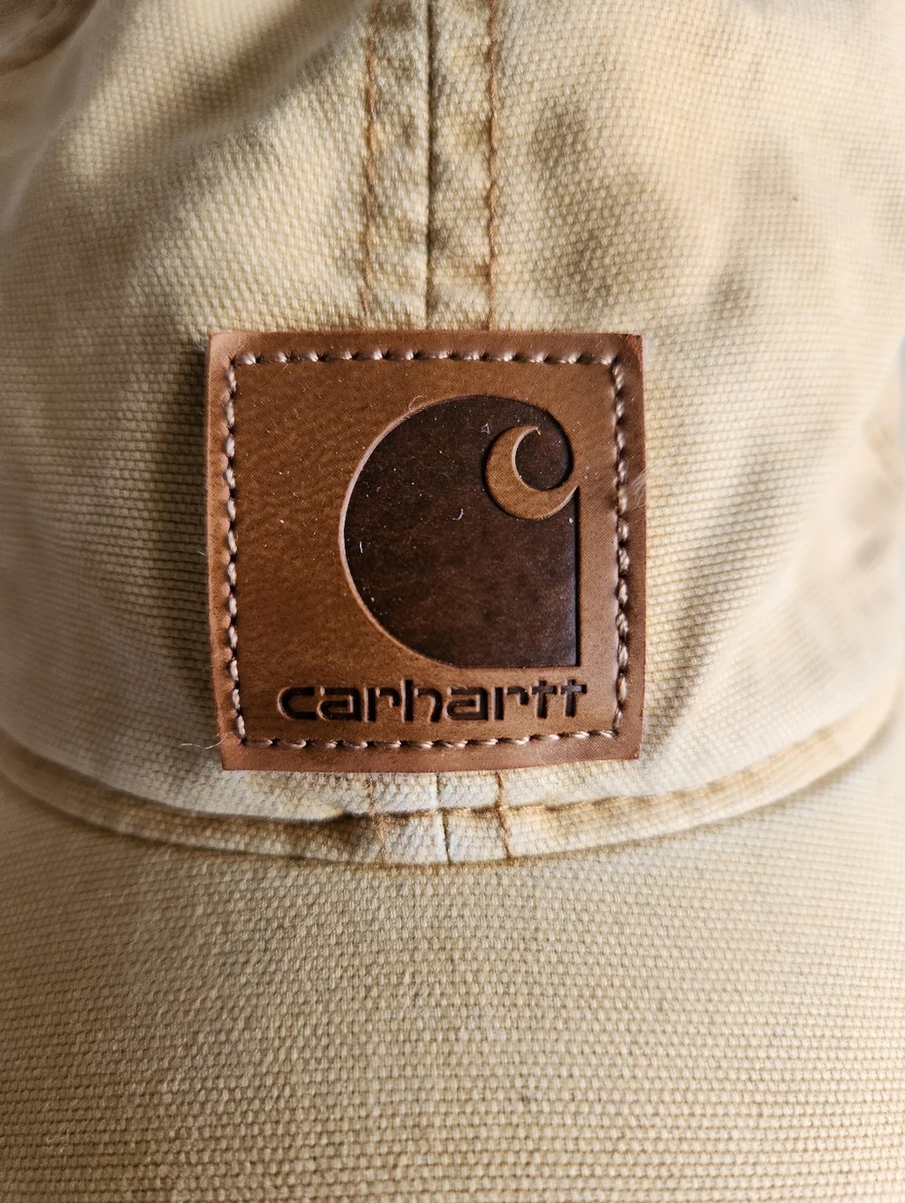 (2) Carhartt Patch Logo Adjustable Baseball Hats Caps Lot Workwear Outdoor
